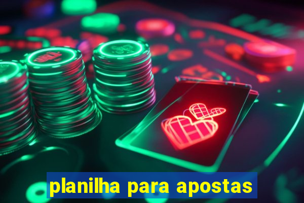 planilha para apostas